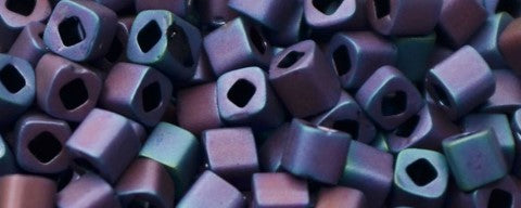 4mm Cube - Blue Iris Metallic Matte
