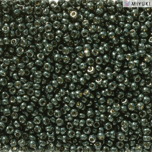 11/0 Miyuki Duracoat Galvanized Black Moss