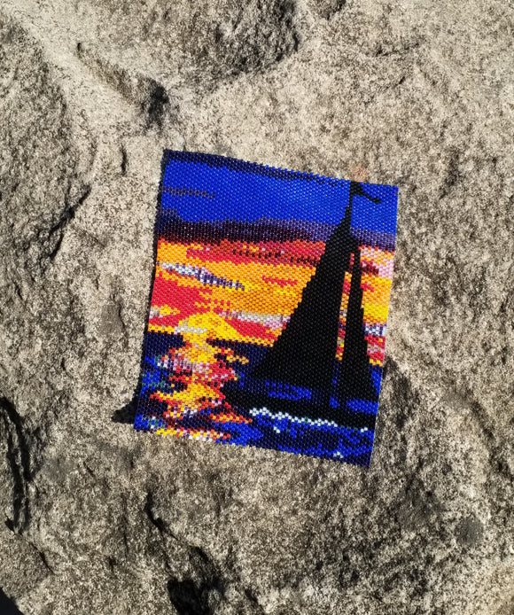 Sunset Sail Tapestry