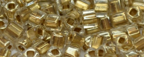 4mm Cube - Bronze Lined Crystal