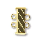 2-Strand Fluted Square Clasp