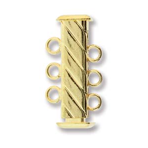 3-Strand Fluted Square Clasp
