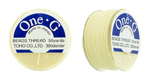 One-G Beading Thread Cream