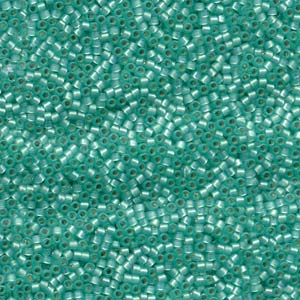 DB0627 Silver Lined Aqua Green Alabaster