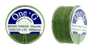 One-G Beading Thread Green