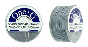 One-G Beading Thread Grey