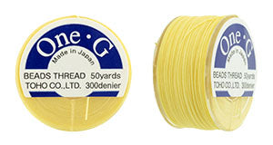 One-G Beading Thread Light Yellow