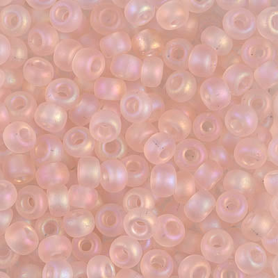 6/0 Miyuki Matte Transparent Pale Pink AB