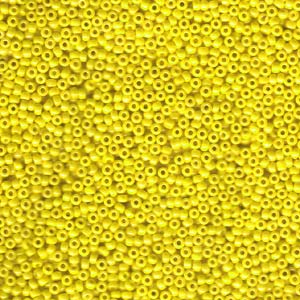 11/0 Miyuki Opaque Yellow Luster