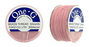 One-G Beading Thread Pink