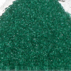 15/0 Toho Transparent Beach Glass Green