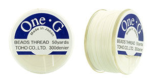 One-G Beading Thread White